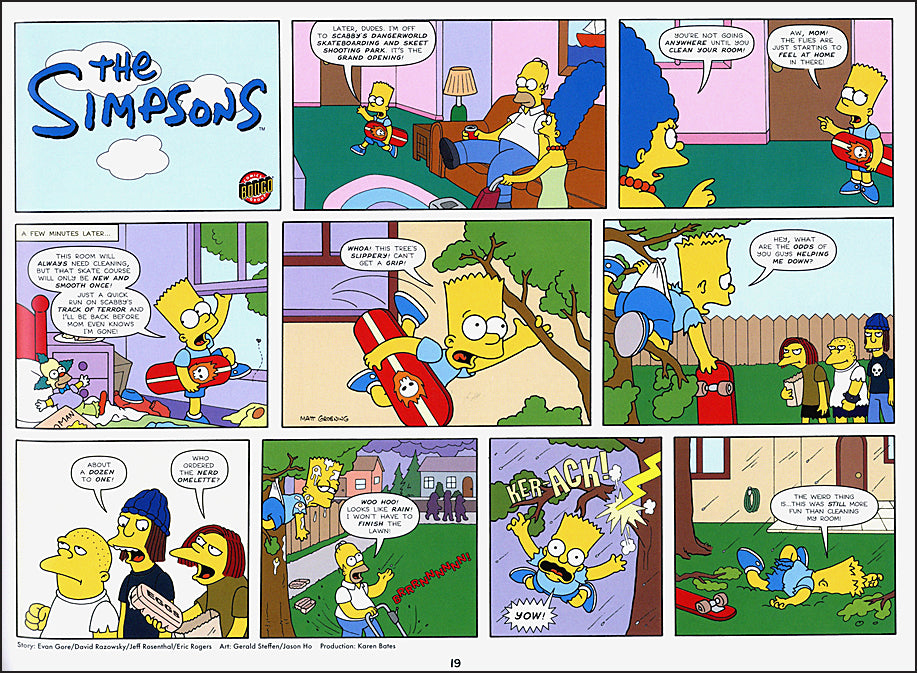 The Simpsons Comic Strip Cavalcade