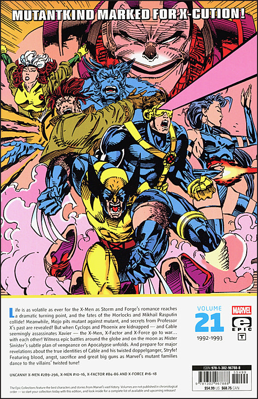 X-Men Epic Collection Volume 21 The X-Cutioner's Song